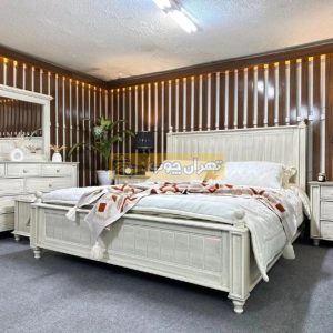 سرویس خواب دو نفره چوبی گلوری