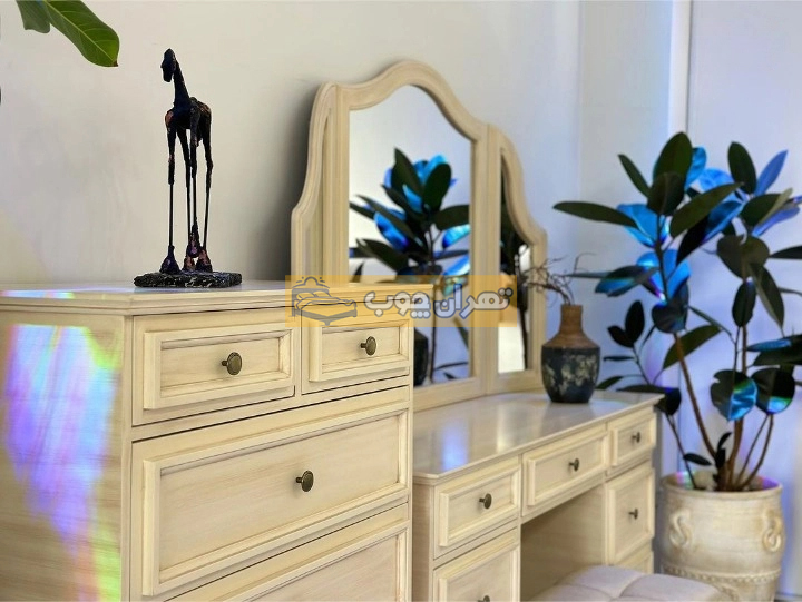 سرویس خواب دو نفره چوبی آرتمیس