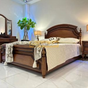 سرویس خواب دو نفره چوبی اروپایی