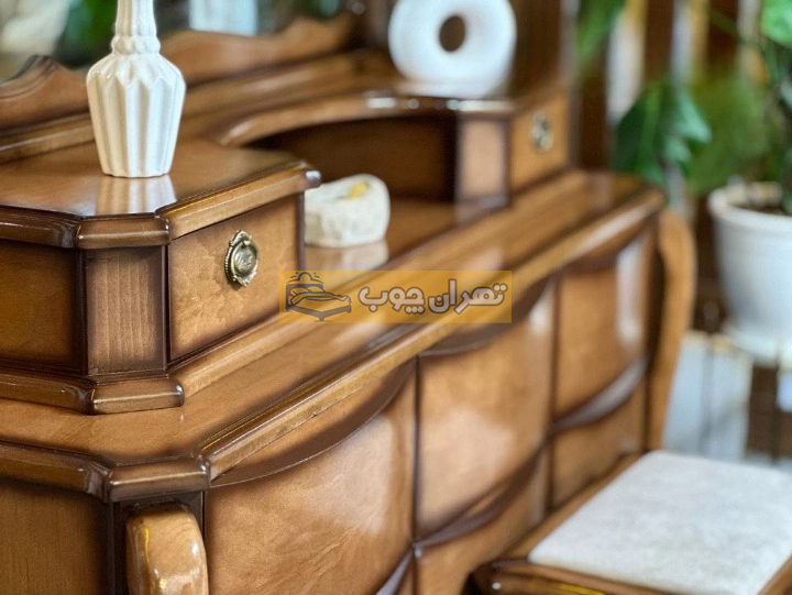 سرویس خواب دو نفره چوبی تلما