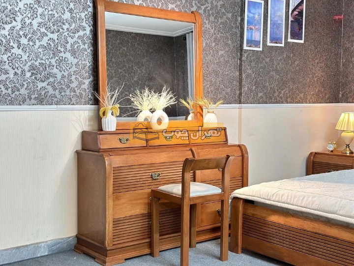 سرویس خواب دو نفره چوبی لیزا
