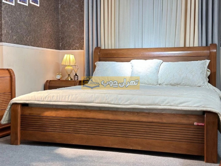 سرویس خواب دو نفره چوبی لیزا