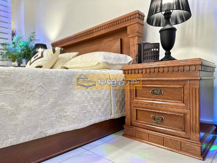 سرویس خواب دو نفره چوبی باربارا