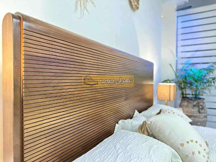 سرویس خواب دو نفره چوبی لیزا پلاس
