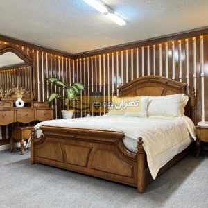 سرویس خواب دو نفره چوبی نانسی