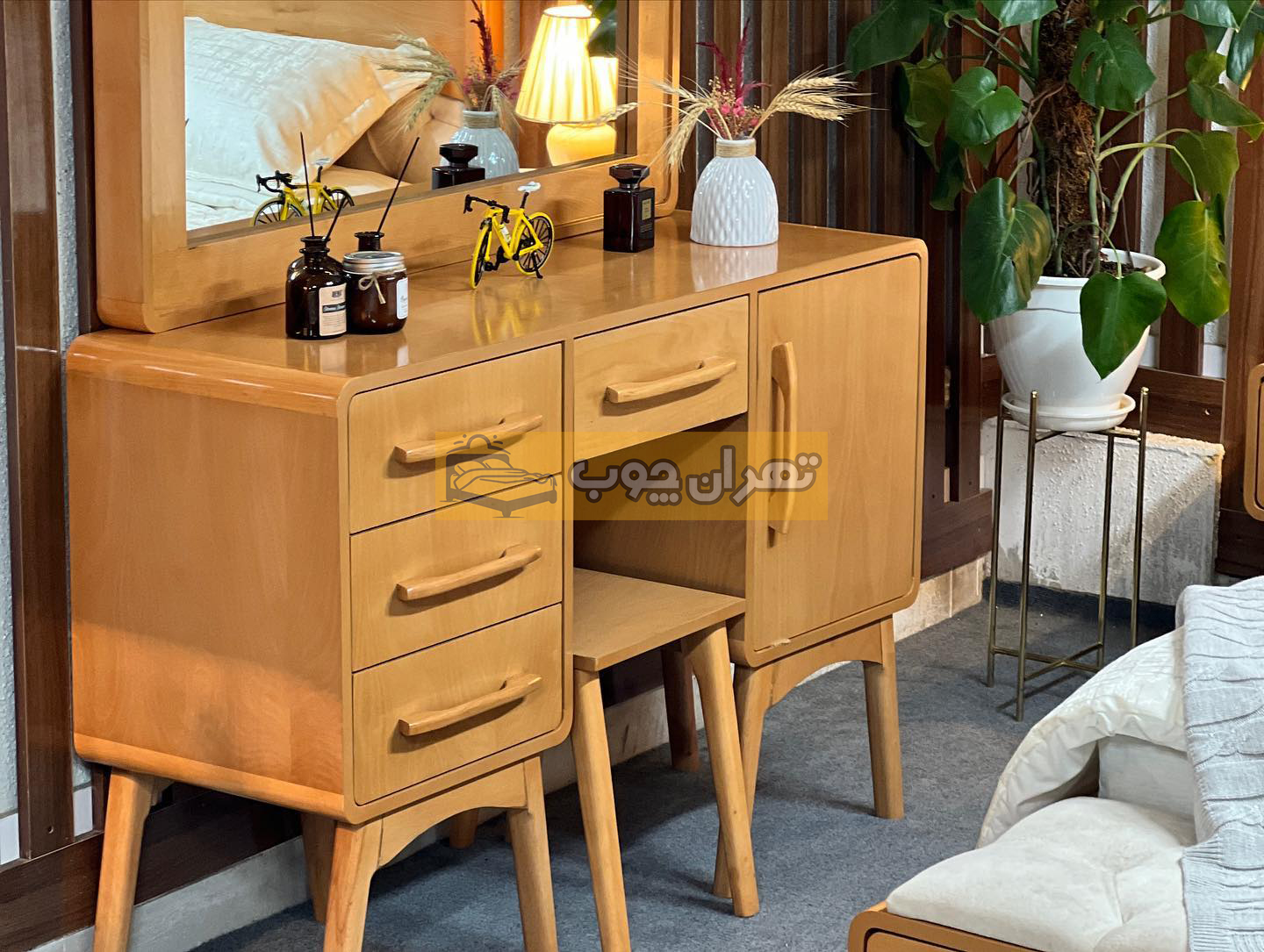 سرویس خواب دو نفره چوبی سوئدی