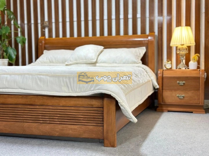 سرویس خواب دو نفره چوبی لیزا