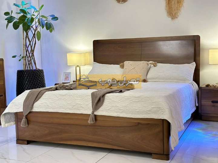 سرویس خواب دو نفره چوبی پارمیس