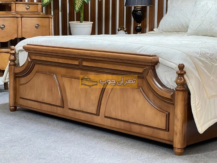 سرویس خواب دو نفره چوبی نانسی