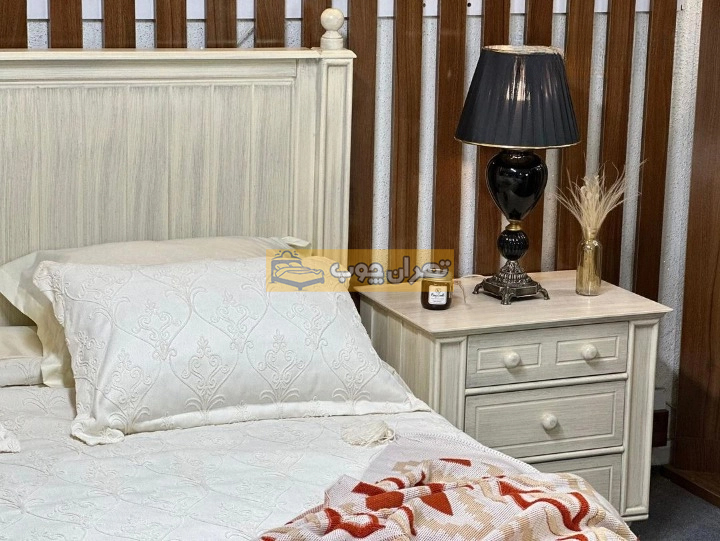 سرویس خواب دو نفره چوبی گلوری