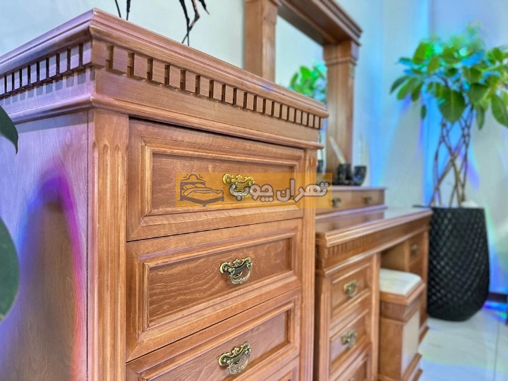 سرویس خواب دو نفره چوبی باربارا