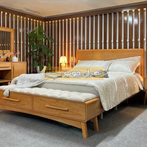 سرویس خواب دو نفره چوبی سوئدی