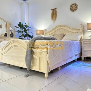 سرویس خواب دو نفره چوبی آرتمیس