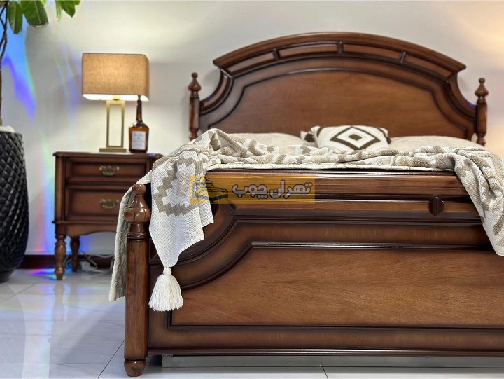 سرویس خواب دو نفره چوبی اروپایی