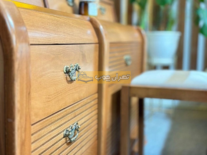 سرویس خواب دو نفره چوبی لیزا