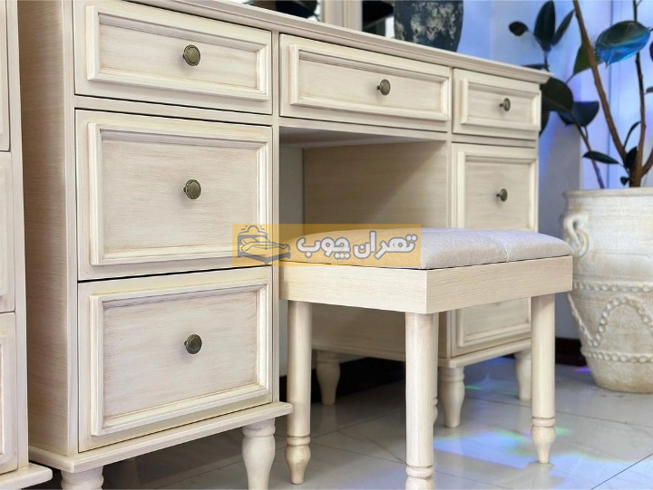 سرویس خواب دو نفره چوبی آرتمیس