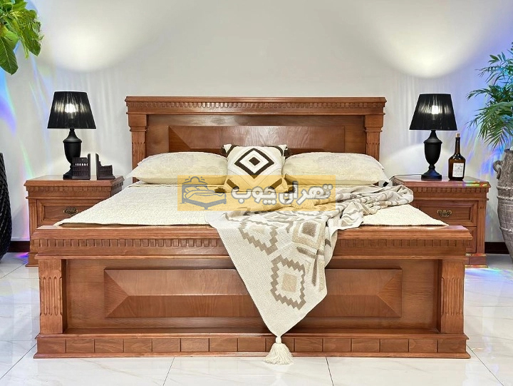 سرویس خواب دو نفره چوبی باربارا