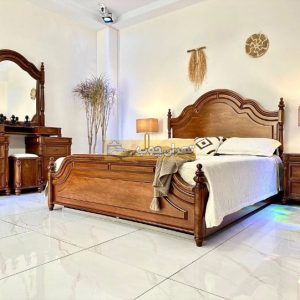 سرویس خواب دو نفره چوبی اروپایی پلاس