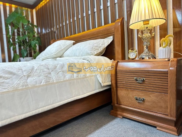 سرویس خواب دو نفره چوبی لیزا