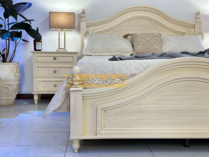سرویس خواب دو نفره چوبی آرتمیس