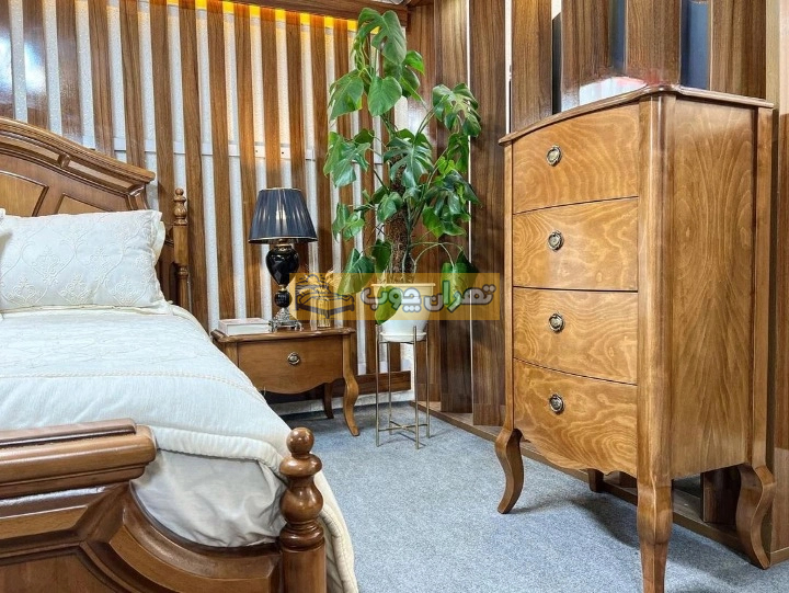 سرویس خواب دو نفره چوبی نانسی
