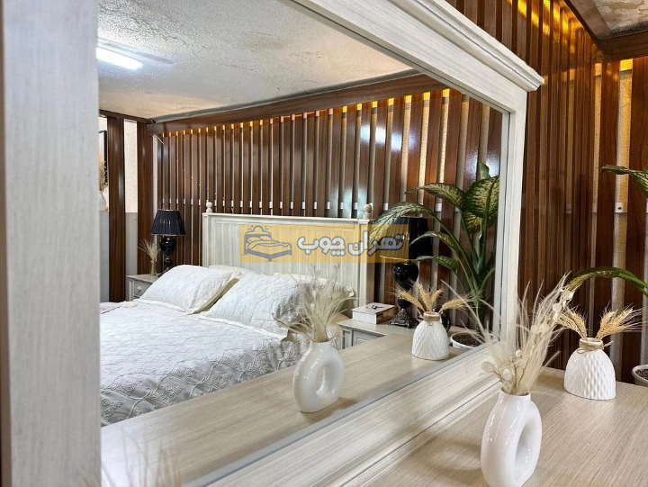 سرویس خواب دو نفره چوبی گلوری