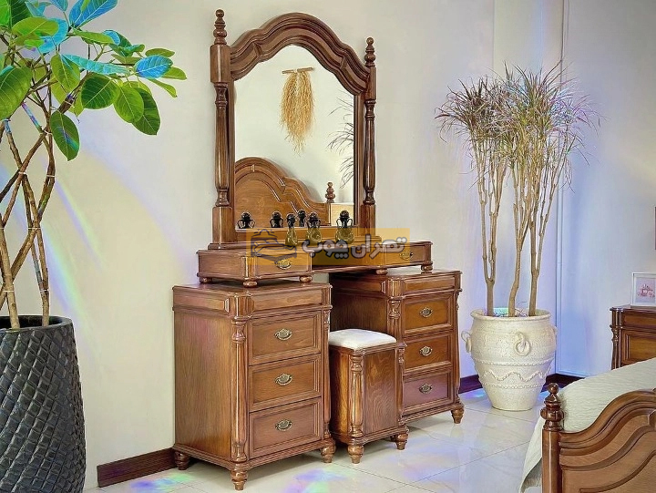 سرویس خواب دو نفره چوبی اروپایی