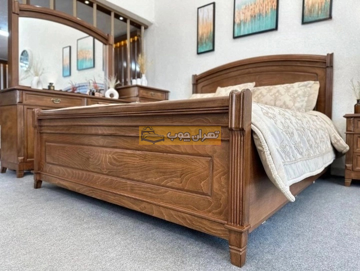 سرویس خواب دو نفره چوبی سوفیا