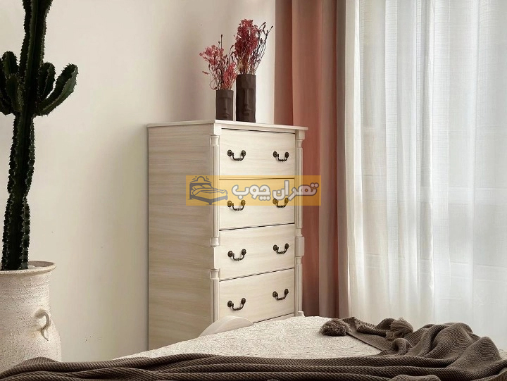 سرویس خواب دو نفره چوبی فلوریا