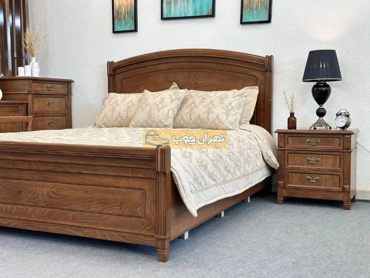 سرویس خواب دو نفره چوبی سوفیا